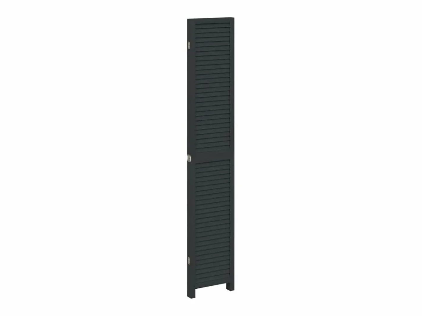 Tabique divisorio de 4 paneles en madera maciza de paulownia negra^
