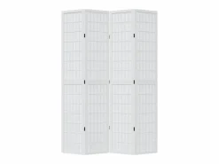 Tabique divisorio de 4 paneles en madera maciza de paulownia blanca^ Hot