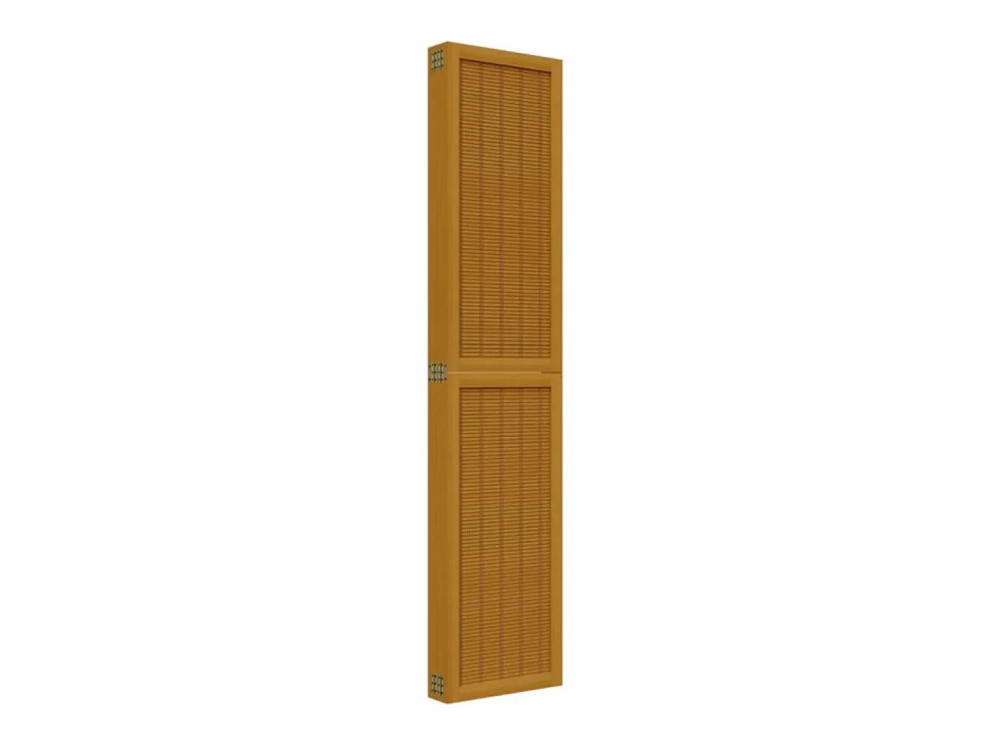 Tabique divisorio de 6 paneles en madera maciza de paulownia marrón^ New