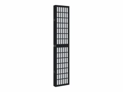 Biombo|Tabique divisorio de 6 paneles en madera maciza de paulownia negra