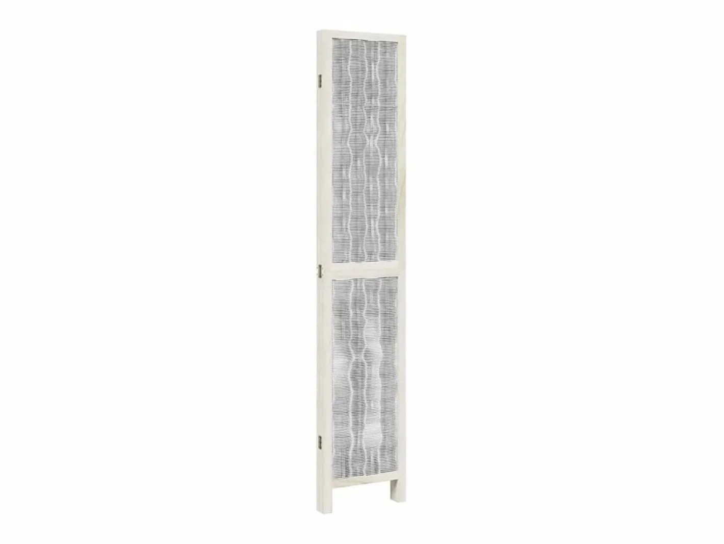 Tabique divisorio de 4 paneles en madera maciza de paulownia blanca^ New