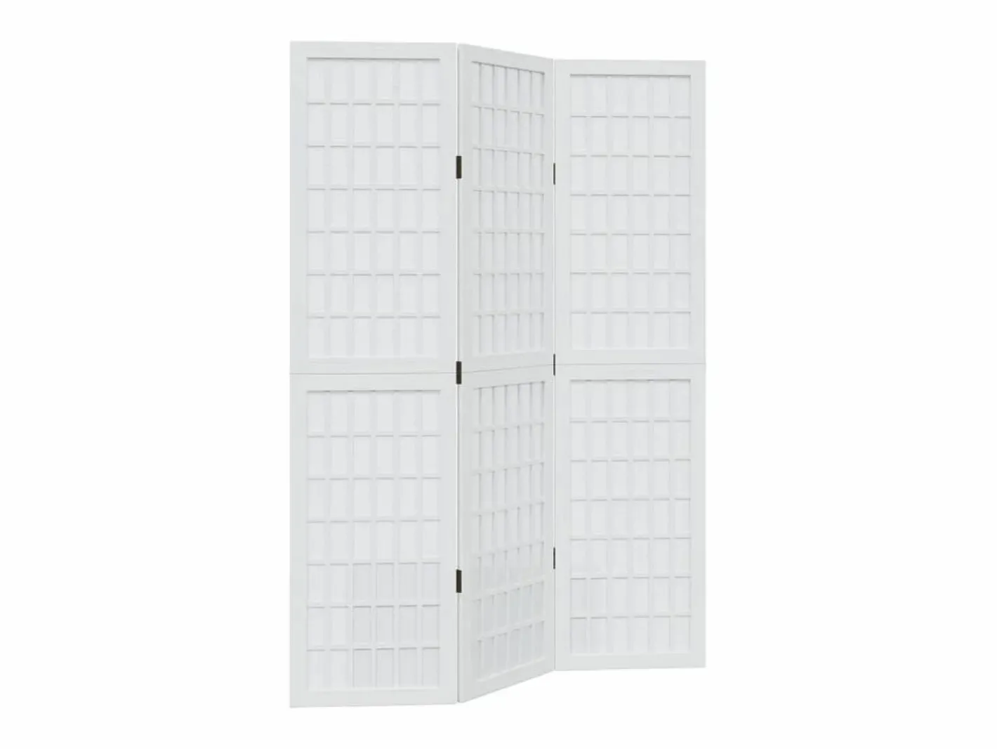 Tabique divisorio de 3 paneles en madera maciza de paulownia blanca^ Sale