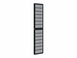 Biombo|Tabique divisorio de 4 paneles en madera maciza de paulownia negra