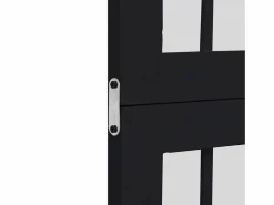 Biombo|Tabique divisorio de 4 paneles en madera maciza de paulownia negra