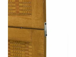 Tabique divisorio de 5 paneles en madera maciza de paulownia marrón^ Sale