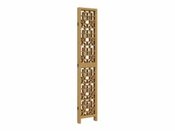 Tabique divisorio de 5 paneles en madera maciza de paulownia marrón Marru00f3n Best
