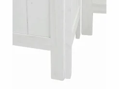 Tabique divisorio de 6 paneles en madera maciza de paulownia blanca Blanco Clearance