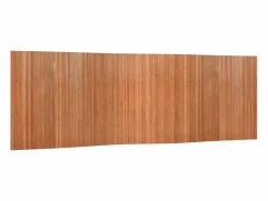 Tabique divisorio marrón 165x600 cm bambú Marru00f3n