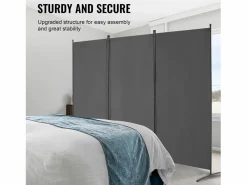 Biombo|Tabique SucceBuy Biombo de 3 Paneles, Plegable, Portátil, para Oficina, Dormitorio y Estudio, Color