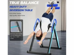 DripeX Tabla de culturismo plegable, entrenador de gravedad, carga máxima. 136 kg, para el tamaño del usuario de 150 a 195 cm Negro Outlet