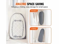 Perchero|Tabla de Planchar de Mesa SucceBuy, 59,4 x 36,6 cm, Tabla de Planchar Compacta, Funda Resistente al Calor