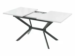 DripeX Mesa Extensible|Tablero de comedor extensible 120/160 cm, 4 a 6 personas, en MDF y metal, mesa rectangular