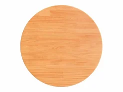 vidaxl Mueble Bar|Tablero de mesa redondo madera maciza de pino marrón Ø60x2,5 cm