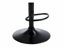 Vente-unique taburete alto ajustable terciopelo metal LIMA II (lote de 2) Gris Outlet