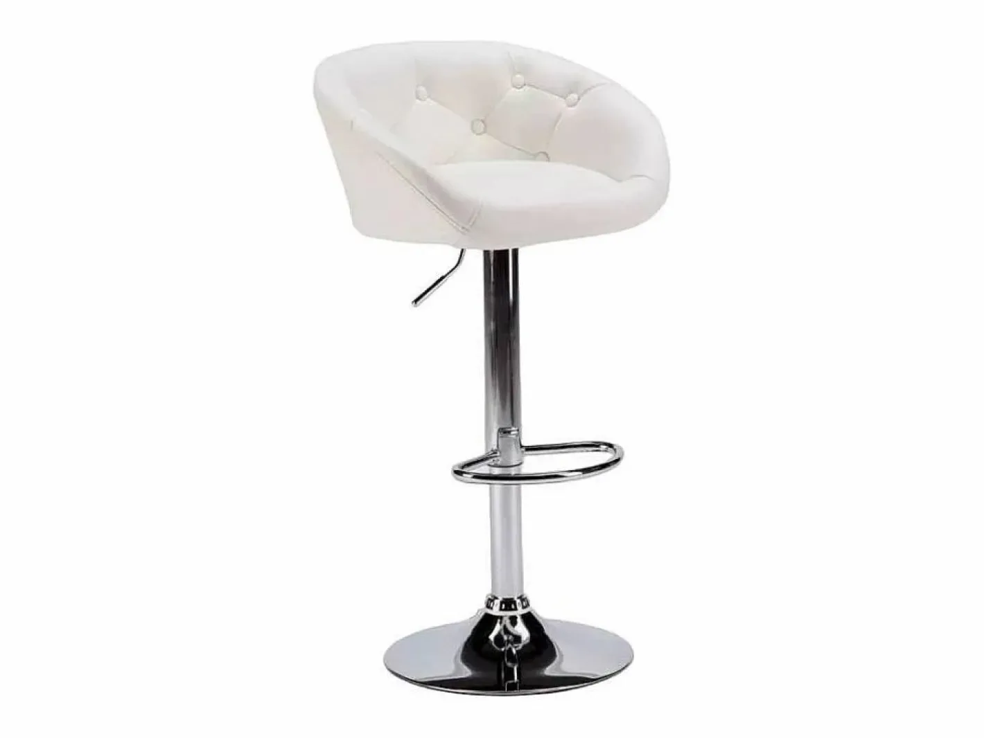 Taburete bar y cocina de cuero polipiel Chesterfield Diseño Tucson -^Super stool