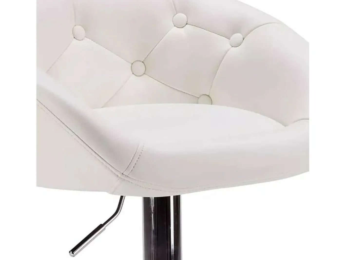 Taburete bar y cocina de cuero polipiel Chesterfield Diseño Tucson -^Super stool