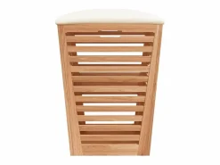 Taburete de baño 40,5x40,5x56 cm Madera maciza de nogal Marru00f3n