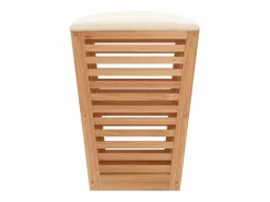 Taburete de baño 40,5x40,5x56 cm Madera maciza de nogal Marru00f3n