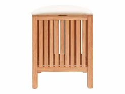 Taburete de baño 40,5x40x52 cm Madera maciza de nogal^ Clearance