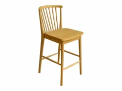 Taburete de bar con barrotes de madera de hevea, set de 2 natural^Sweeek New