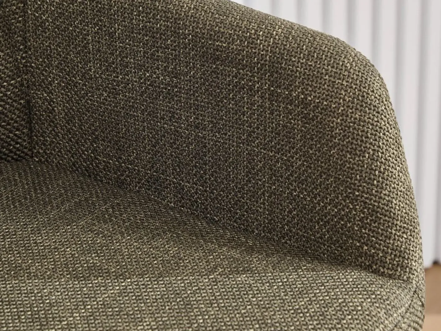 Taburete Alto|Taburete de Bar con Respaldo y Reposabrazos - Pies en Roble, Asiento de Lino - Altura Fija 75 cm - Ideal para Mostrador, Isla de Cocina, Barra