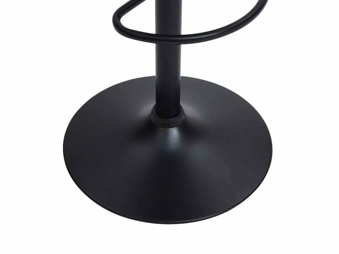 Taburete de bar de pana y metal negro - Altura ajustable - - MASURIE^Vente-unique Sale