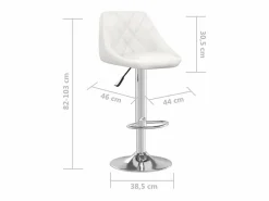 vidaxl Muebles De Bar|Taburete Alto|Taburete de cocina cuero sintético