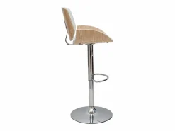 Taburete de cocina regulable y madera clara VESPER^Miliboo