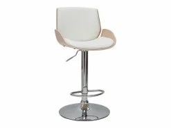 Taburete de cocina regulable y madera clara VESPER^Miliboo