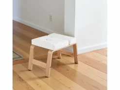 Taburete de madera ajustable multifuncional para hogar y oficina - Cómodo, elegante y ergonómico Blanco Hot