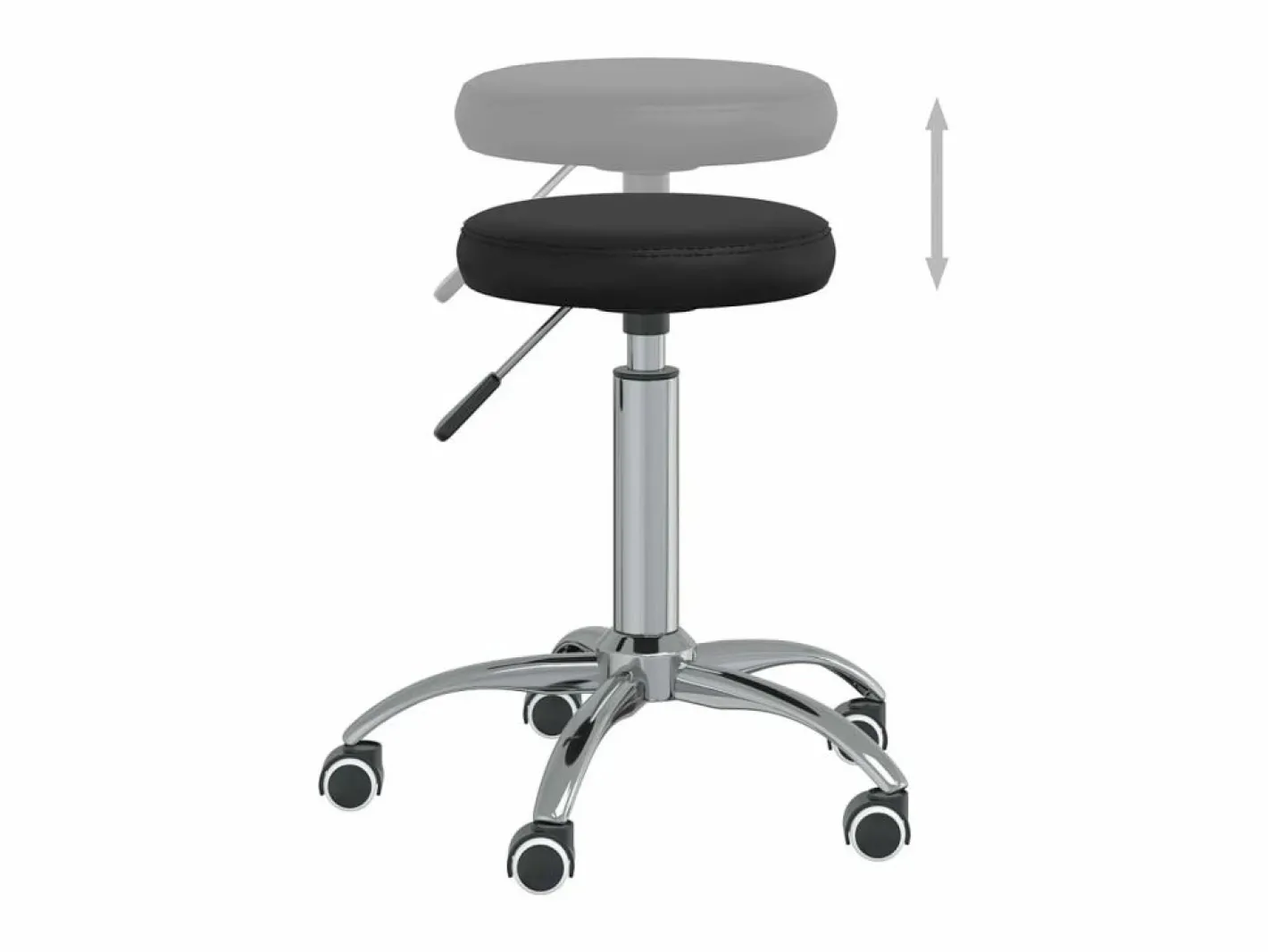 Taburete de masaje cuero sintético ES874563^ Sale