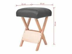 Taburete De Oficina|Taburete de masaje plegable 12 cm grosor y 2 cabezales ES31038