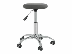 Taburete de masaje terciopelo oscuro ES40872 Gris Clearance