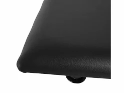 Taburete de piano plegable, regulable en altura, de metal, piel sintética, espuma, color (39 x 29 x 37-47 cm) Negro Best