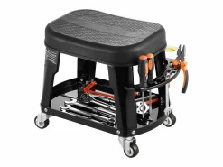 Taburete de Taller SucceBuy con Ruedas y Bandeja para Herramientas, Capacidad de 136 kg^ Sale