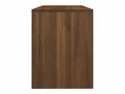 vidaxl Banco Y Pie De Cama|Banco Y Pie De Cama|Taburete de tocador contrachapada marrón roble 70x35x45 cm