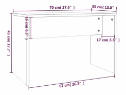 Taburete de vestidor madera contrachapada 70x35x45 cm^vidaxl Discount