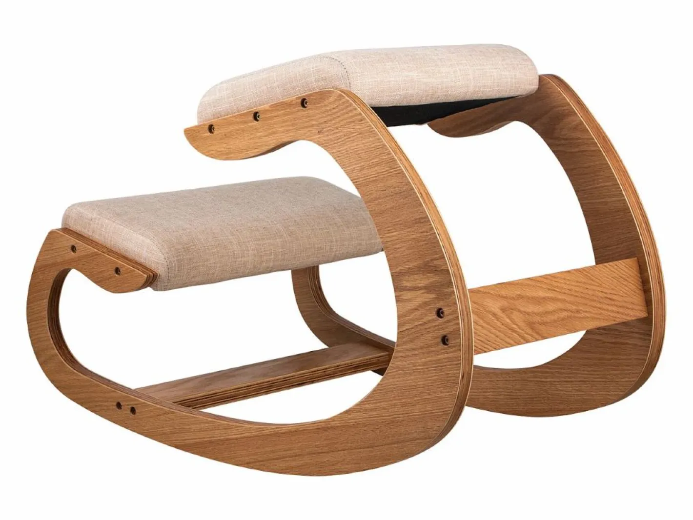 Taburete De Oficina|Taburete Ergonómico de Rodillas, SucceBuy, de Madera, con Balanceo y Corrector de Postura para Oficina y Hogar.