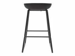 Miliboo Taburetes de bar modernos s con patas en metal 65 cm (lote de 2) PEBBLE Negro Online
