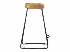 Taburetes de cocina gavin 2 unidades madera maciza de mango^vidaxl