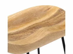 Taburetes de cocina gavin 2 unidades madera maciza de mango^vidaxl