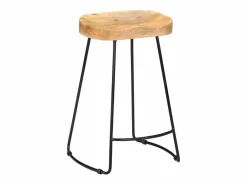 Taburetes de cocina gavin 2 unidades madera maciza de mango^vidaxl