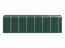 Garden Furniture Tampa Cobertizo de jardín acero galvanizado 191x640x198 cm Verde Sale