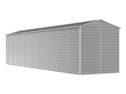 Tampa Cobertizo de jardín acero galvanizado claro 191x810x198 cm^Garden Furniture Clearance