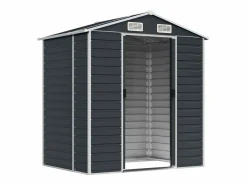Tampa Cobertizo de jardín acero galvanizado antracita 191x130x198 cm^Garden Furniture Best