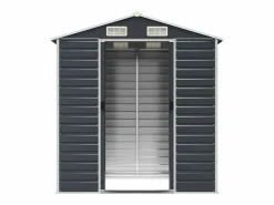 Tampa Cobertizo de jardín acero galvanizado antracita 191x130x198 cm^Garden Furniture Best