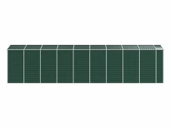 Tampa Cobertizo de jardín acero galvanizado 191x810x198 cm^Garden Furniture Sale