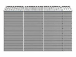 Garden Furniture Tampa Cobertizo de jardín acero galvanizado claro 191x300x198 cm Gris