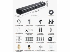 Recuperador De Agua|Tanque de Agua de Techo SucceBuy de 17L, Tanque Multi-Distribuidor de Aluminio para Exteriores con Paneles Antisalpicaduras y Ranura en T