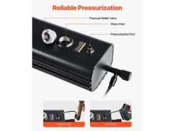Recuperador De Agua|Tanque de Agua de Techo SucceBuy de 17L, Tanque Multi-Distribuidor de Aluminio para Exteriores con Paneles Antisalpicaduras y Ranura en T